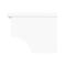 Alaterre Furniture Dover 27" W Bathroom Shelf with 2 Towel Rods ANDO74WH - alternate 3